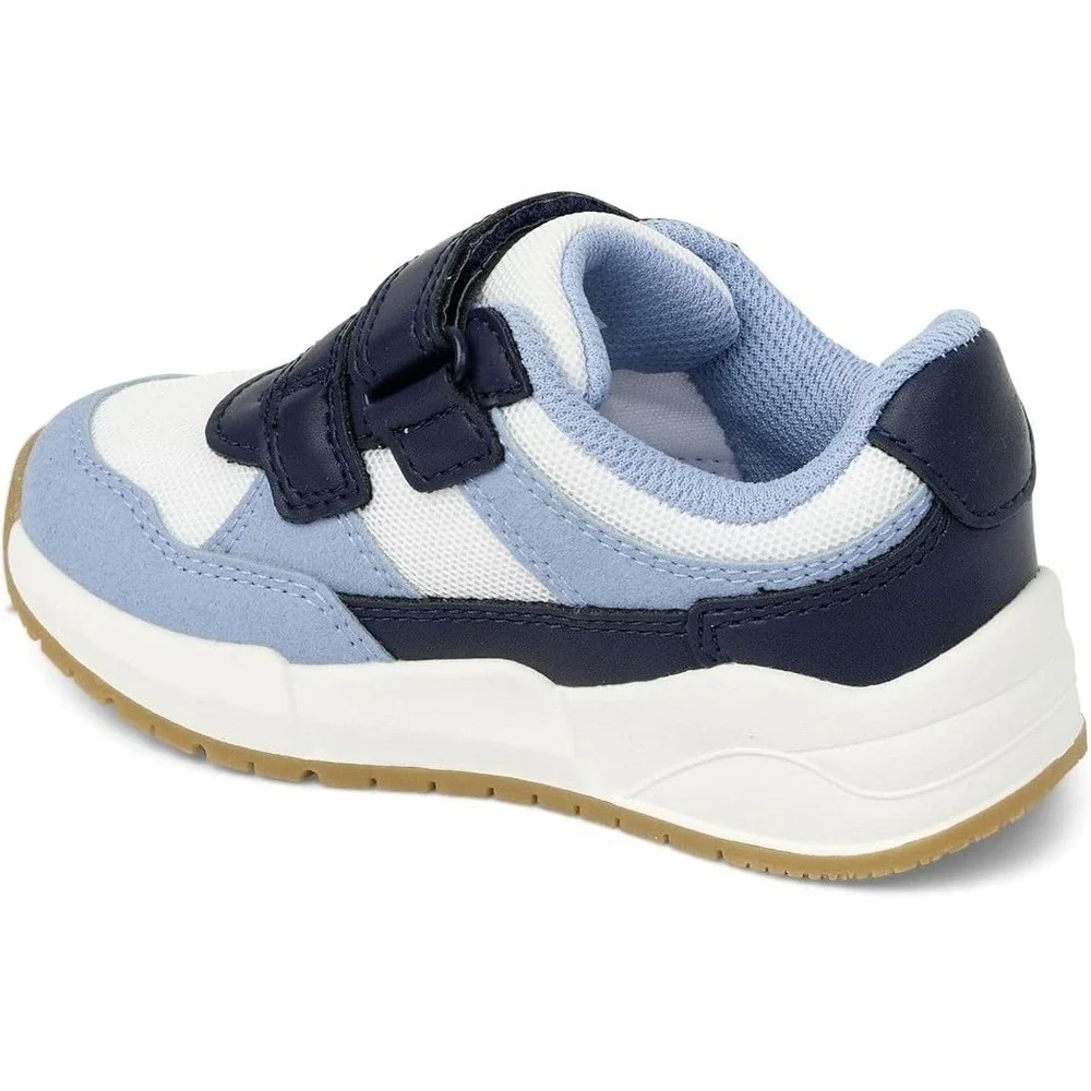 Gymboree Boys Kids Size 3 Colorblock Sneakers Little Essentials Blue Hook & Loop